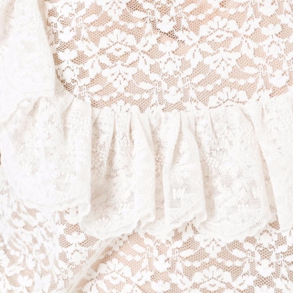 Stella McCartney Ruffle Lace Blouse Size Small - Picture 4 of 7