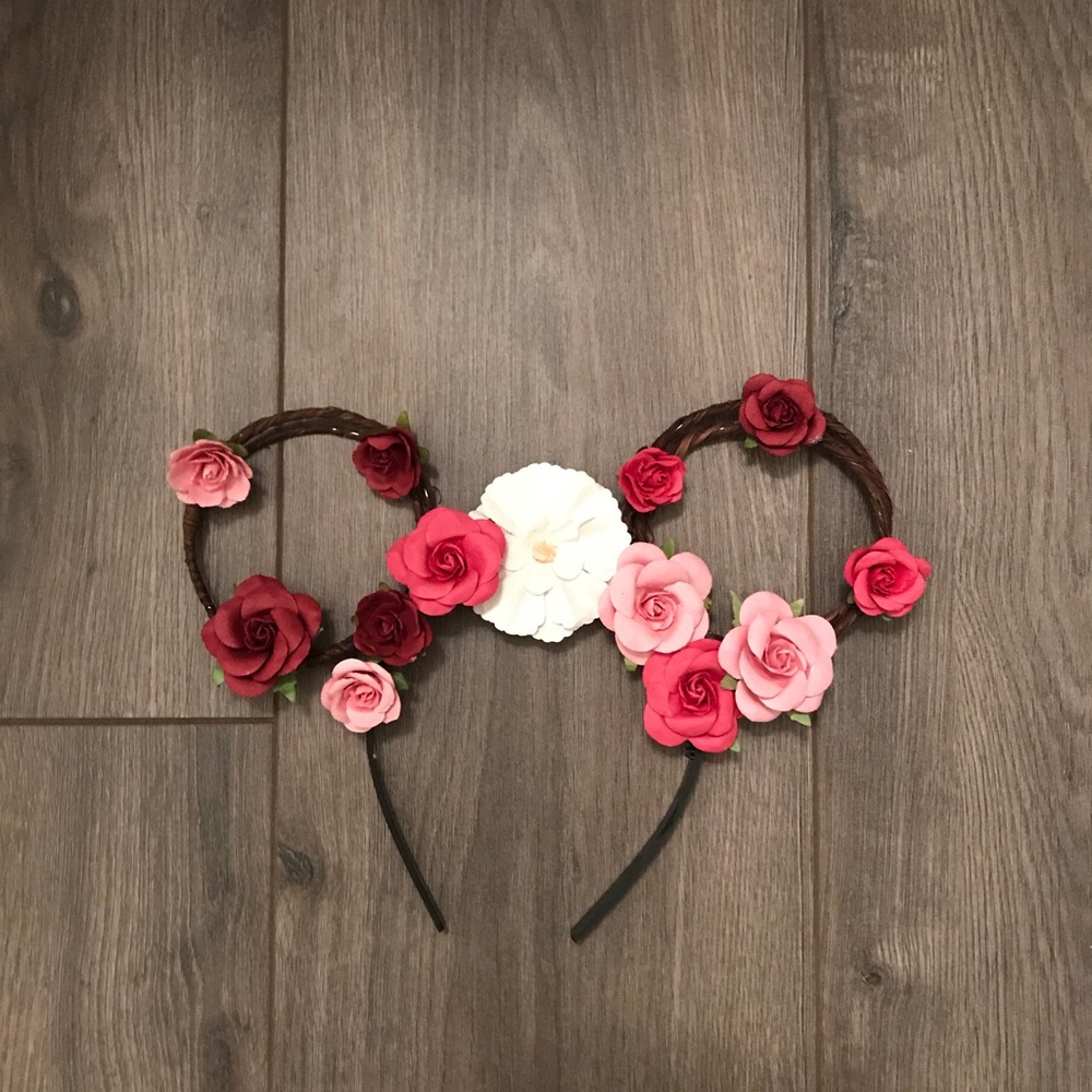Mickey Mouse Ears Flower Crown