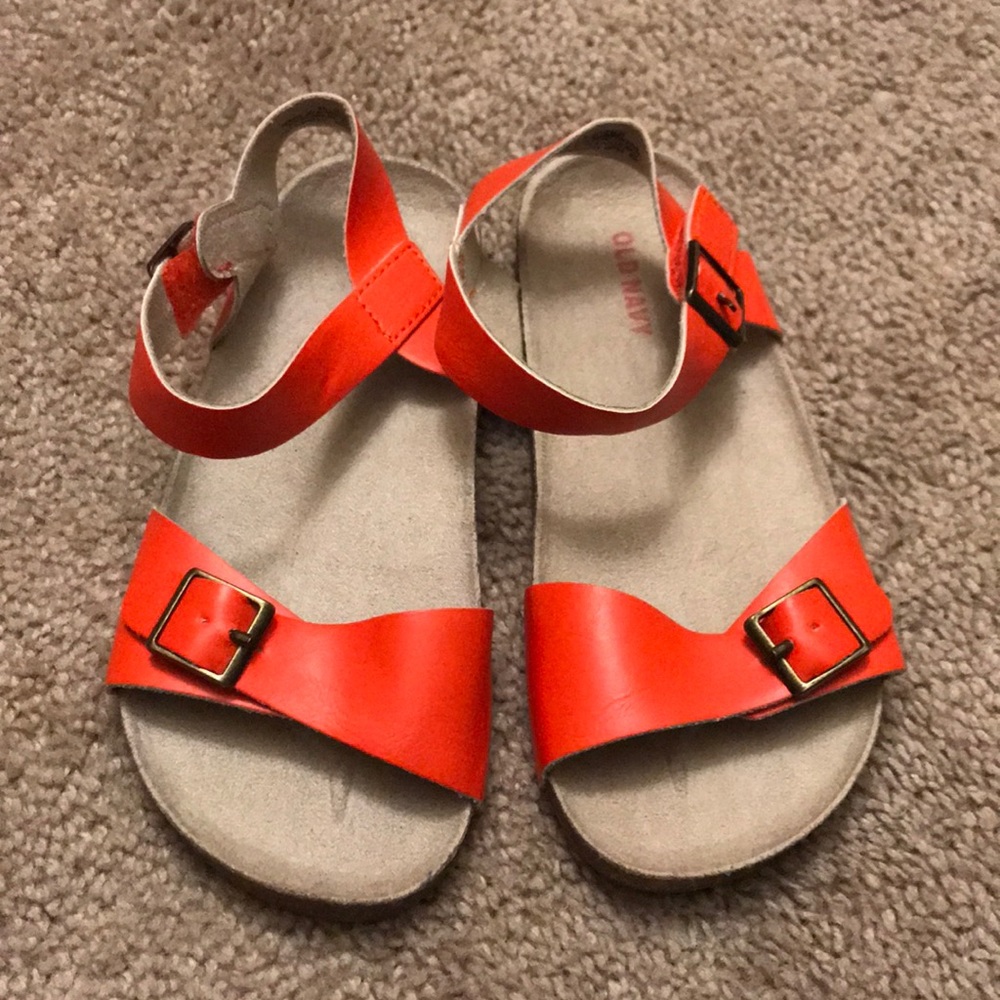 Orange sandals