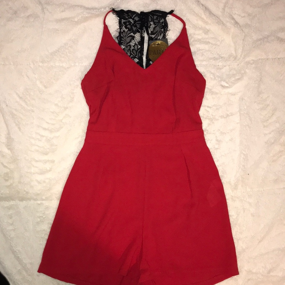 red party romper