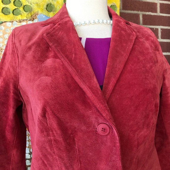 Liz & Co. 100% Suede Leather Jacket - Picture 4 of 8