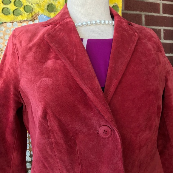 Liz & Co. 100% Suede Leather Jacket - Picture 6 of 8