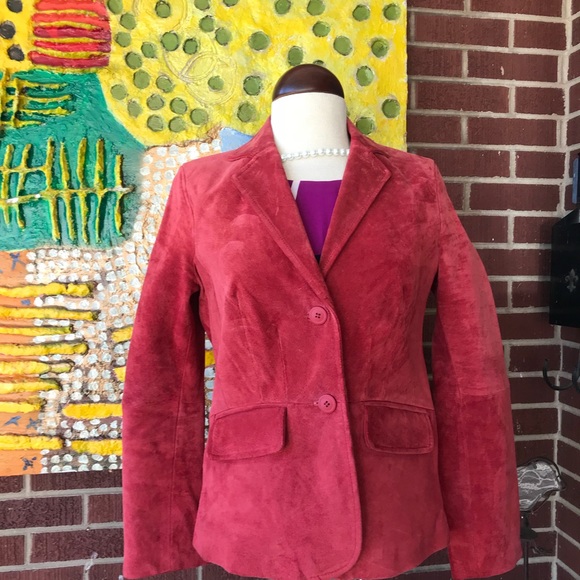 Liz & Co. 100% Suede Leather Jacket - Picture 7 of 8