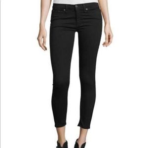 rag & bone Capri Ankle Crop Jeans - Nero (Black)