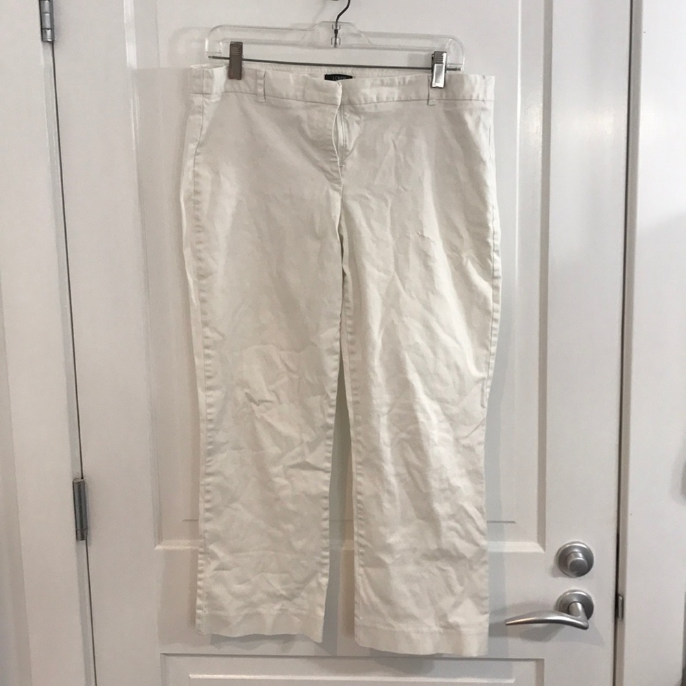 White pants from J Crew