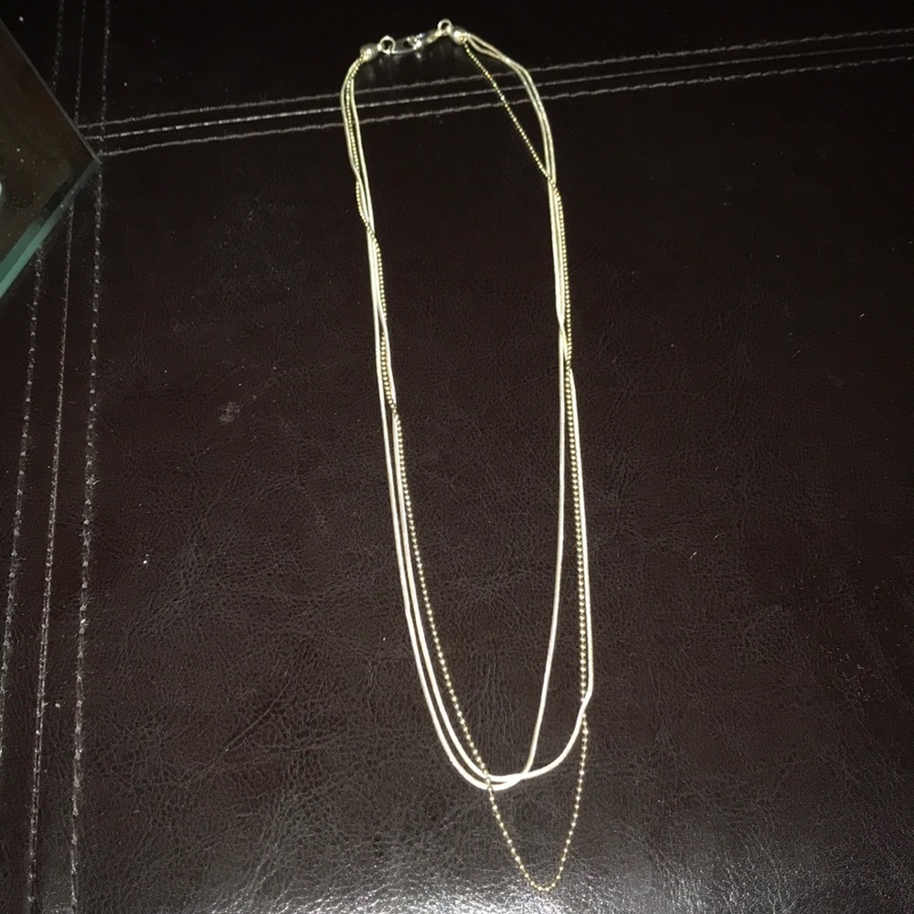 Cute layered necklace with different beads