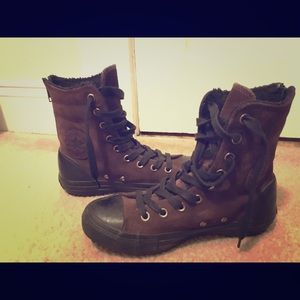 Converse All-Star Hi Rise Top - Black-and-brown