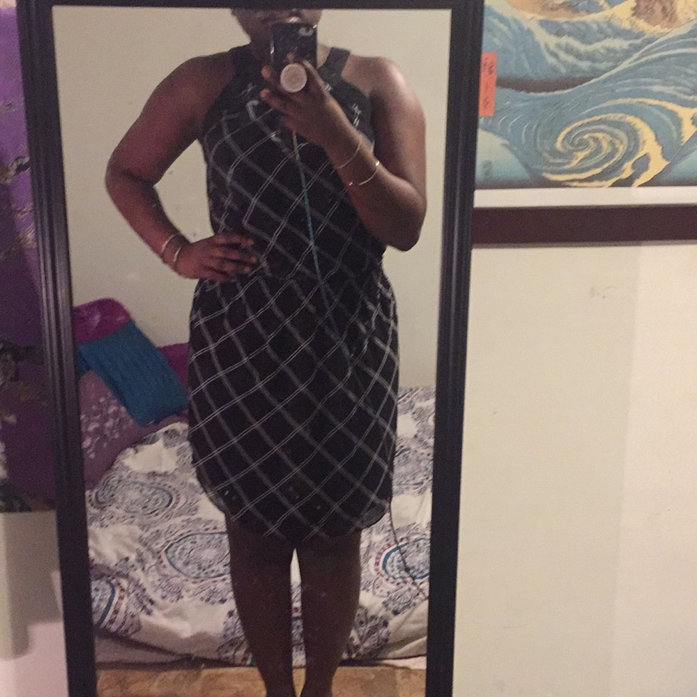 White House Black Market Geometric Shift Dress