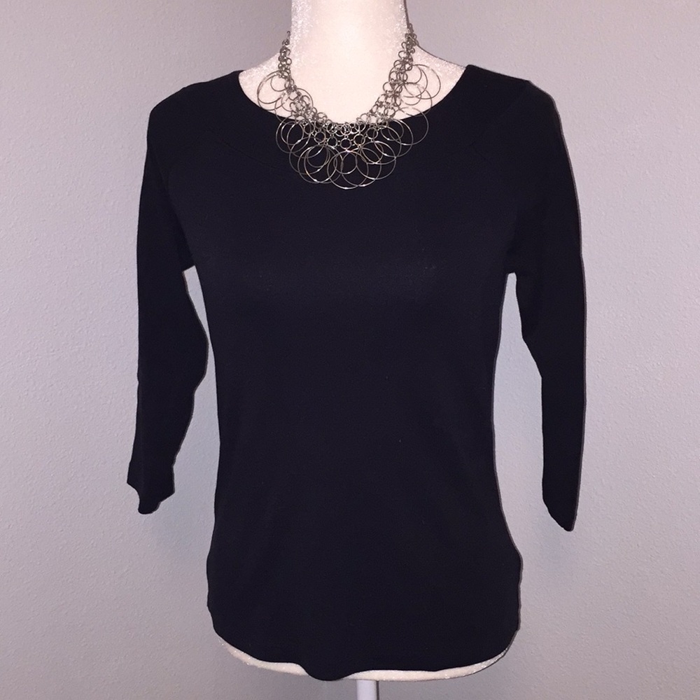 4/$30 ❤️ Jones New York Signature Black Top Small S