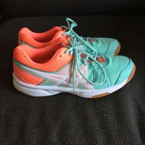 Girls Kids ASICS Gel Size 3 Volleyball Shoes