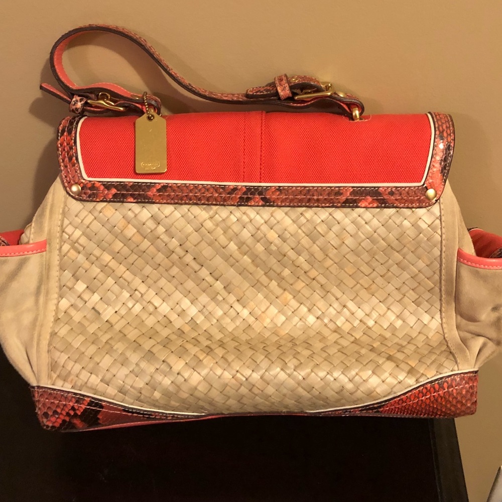 Coach Coral Python Handbag - Picture 2 of 5