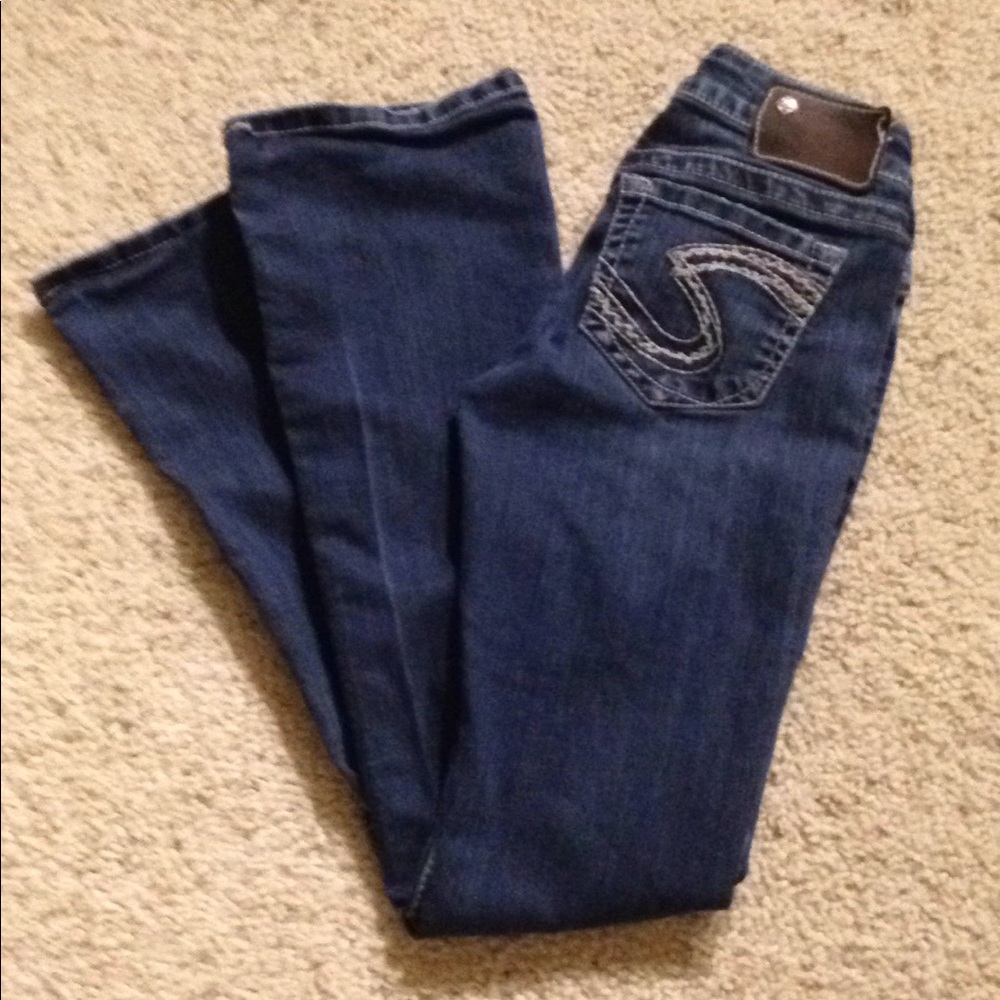 SILVER BOOT CUT JEANS