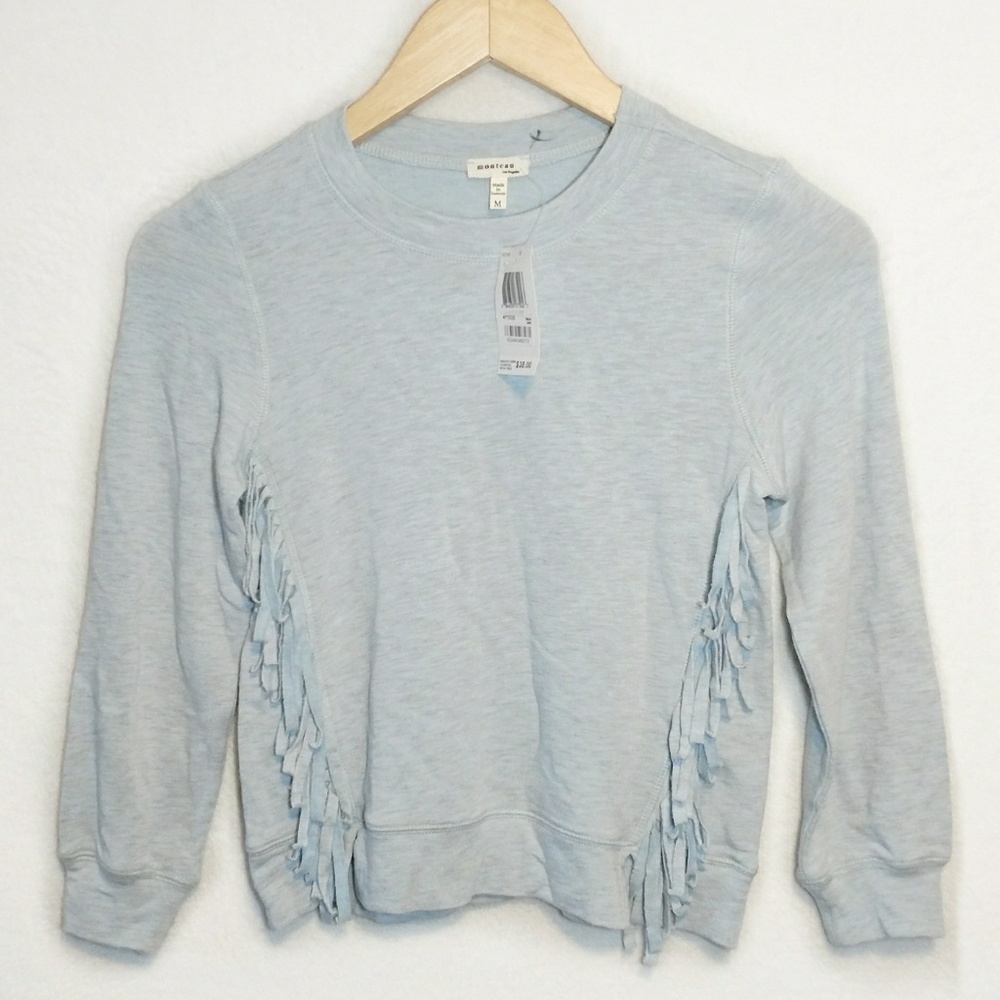 ❤️ 5/$25 NWT Monteau Long Sleeve Fringe Sweater