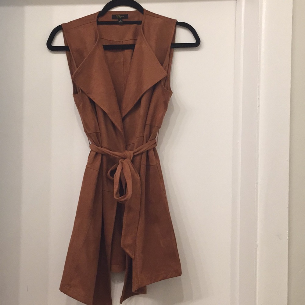 Cupio Suede Belted Vest from TJ Maxx