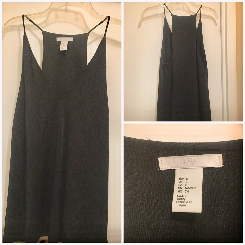 H&M sleeveless top. black
