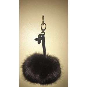 Henry Bendel puff ball keychain