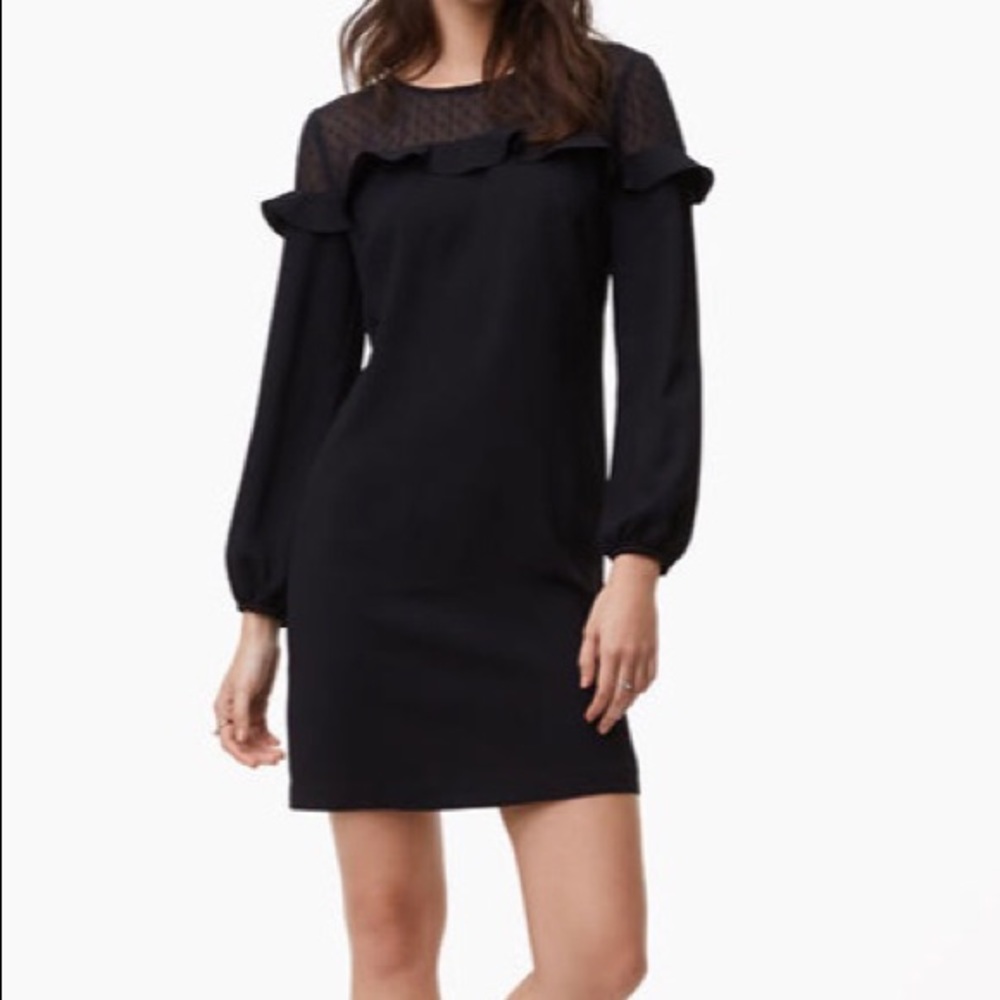 LOFT Black shift dress Fall 2017 line