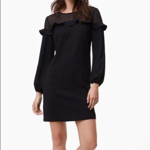 LOFT Black shift dress Fall 2017 line