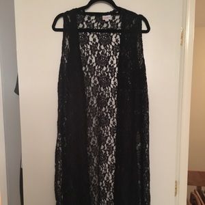 UNICORN BLACK joy vest duster!!!