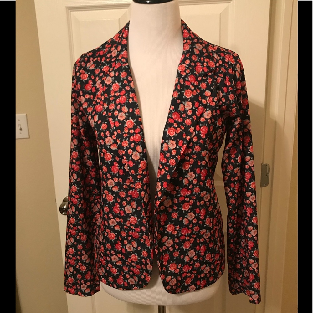 Floral/rose print blazer