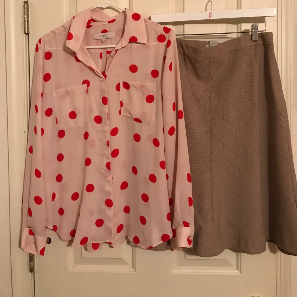 Top and skirt