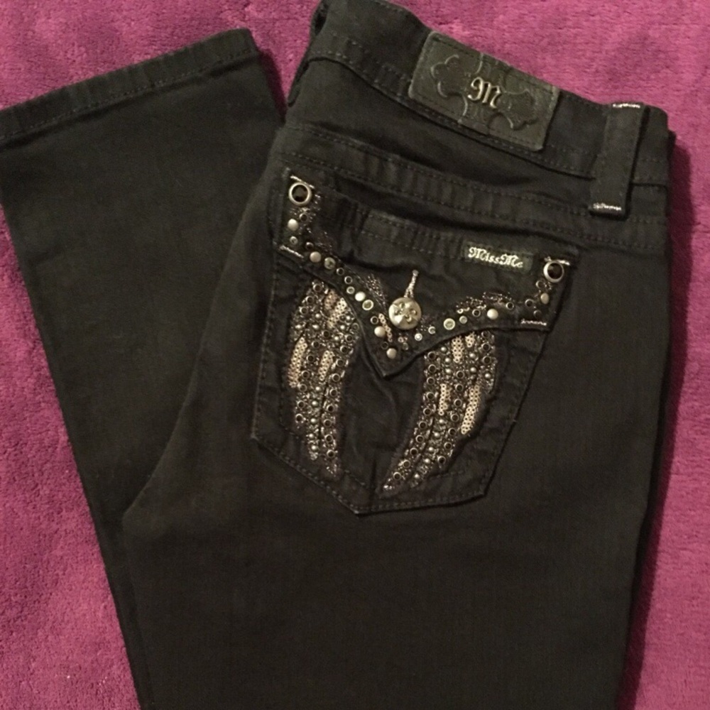 Miss Me Signature Skinny Black Jeans