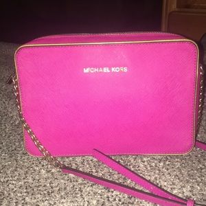 💖Pink Michael Kors Purse💖Jet Set Large Crossbody