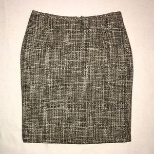 Tweed Beige Office Pin Skirt