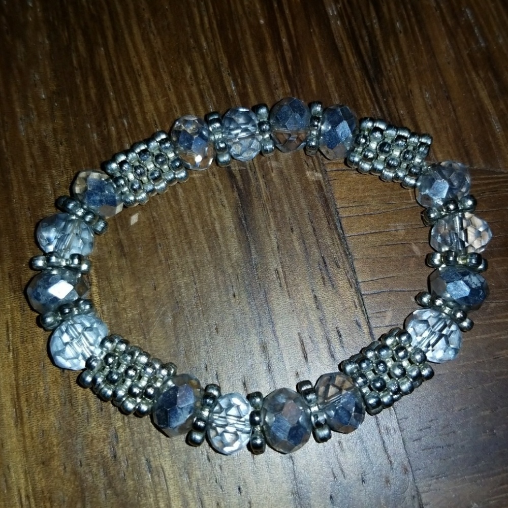Silver & Clear stone bracelet