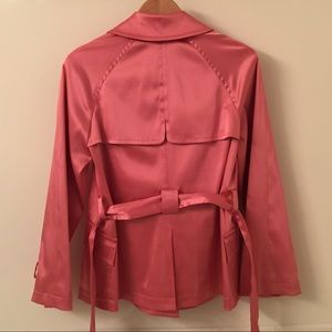 INC • Pink/ Salmon Trench coat S
