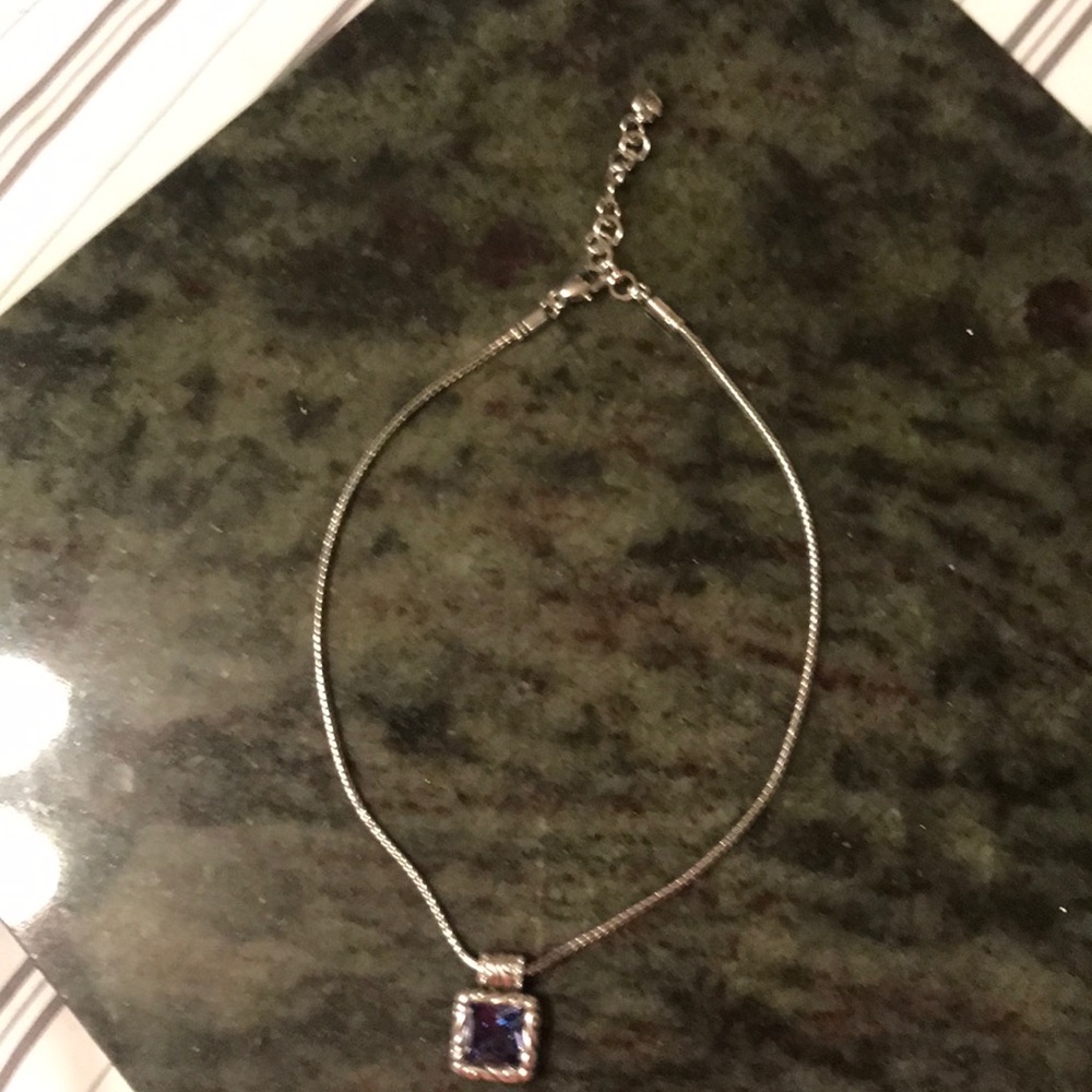 Authentic Brighton necklace.  Purple stone.