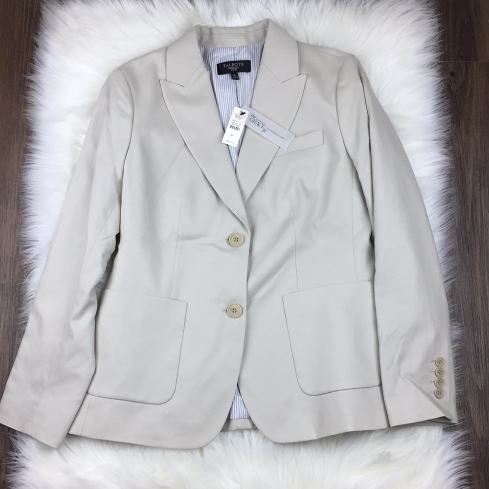 Talbots Grace Fit Flatteringly Classic Blazer 8P