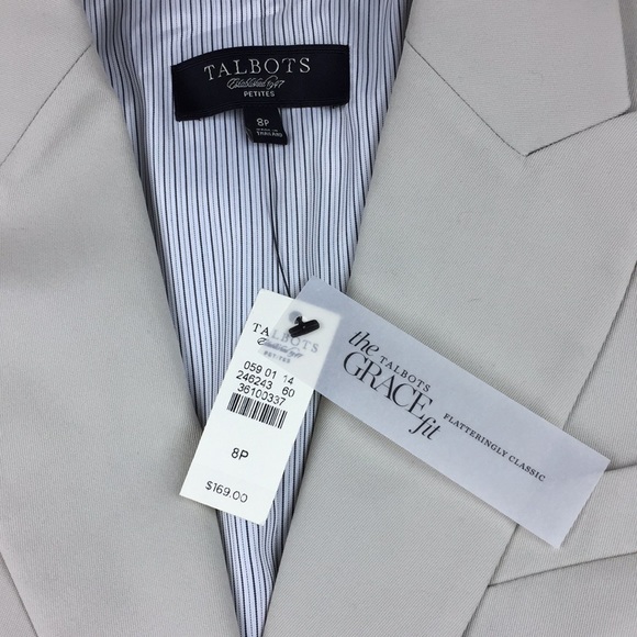 Talbots Grace Fit Flatteringly Classic Blazer 8P - Picture 2 of 3