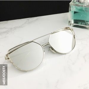 Silver Mirrored Glasses