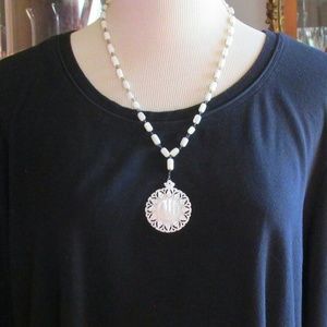 Vintage Mother of Pearl Necklace MOP