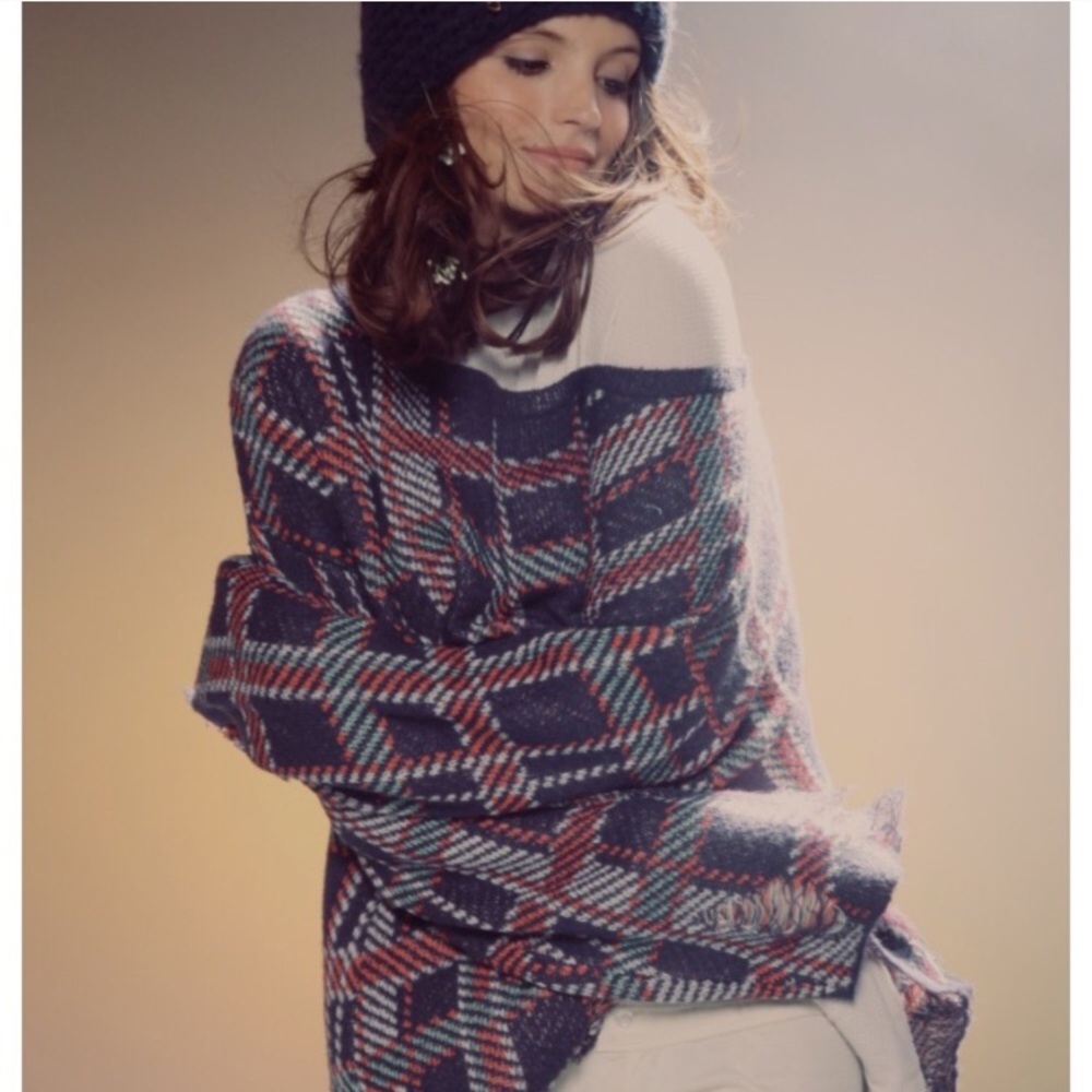 Wildfox NWT Wht Label Lennon Plaid Holiday Sweater