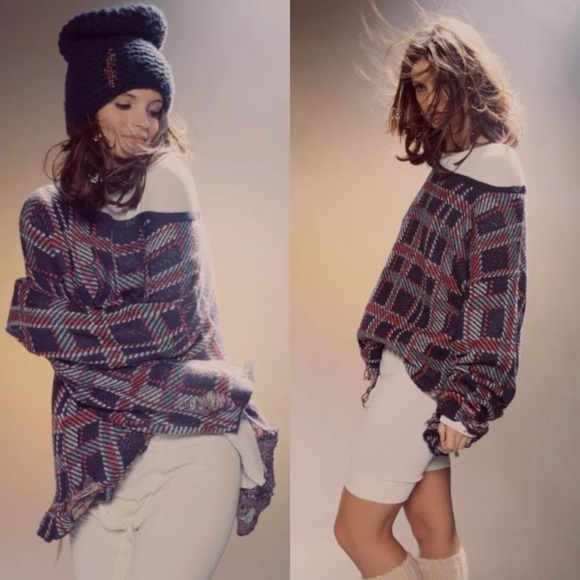 Wildfox NWT Wht Label Lennon Plaid Holiday Sweater - Picture 7 of 7