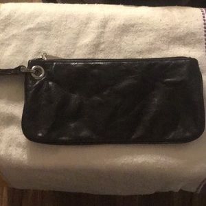 Hobo Black Leather Wristlet, NWOT