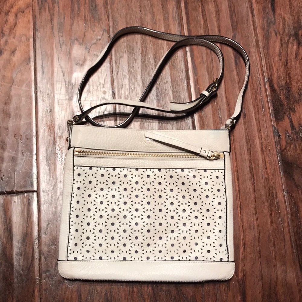 Kate Spaded Perforated Flower Crossbody