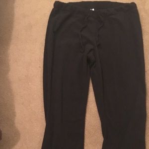Black Soft Pajama Lounge Pants