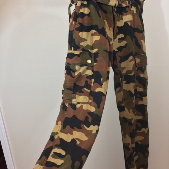 Michael Kors Camouflage Tencel (eucalyptus) Pants - Picture 3 of 7