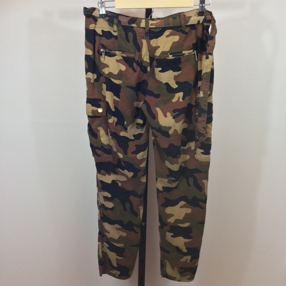 Michael Kors Camouflage Tencel (eucalyptus) Pants - Picture 4 of 7
