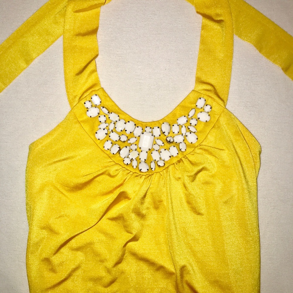 Cache Ruched Lined Halter Top - Picture 2 of 3