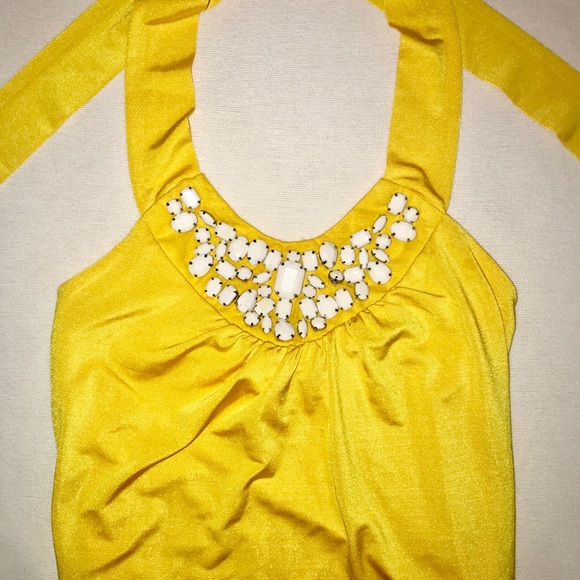 Cache Ruched Lined Halter Top - Picture 2 of 3