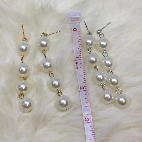 Classic Pearl Earrings (silver or gold) - Picture 6 of 8
