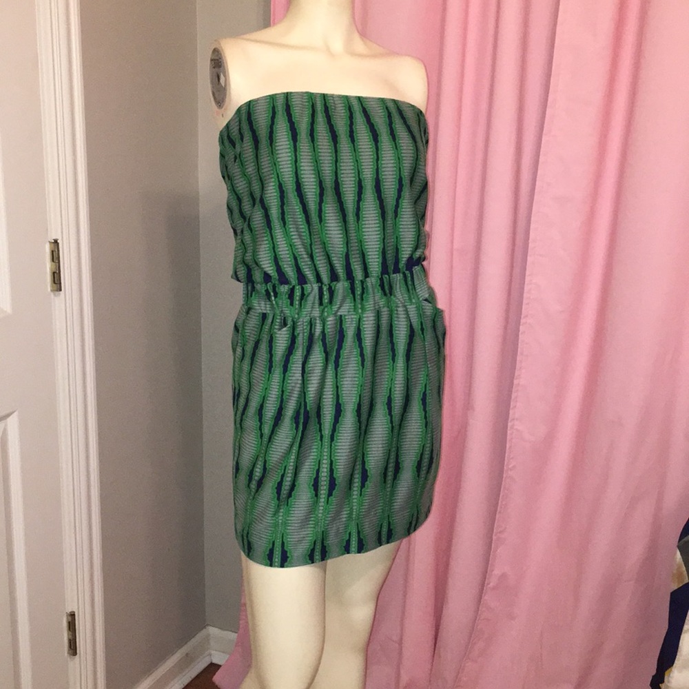 Collective Concepts strapless dress.