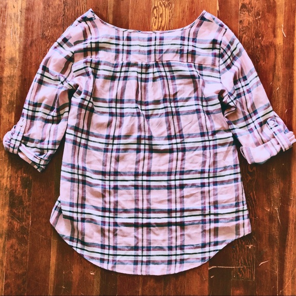 ❤️Pink Republic Flannel Top❤️ - Picture 3 of 3