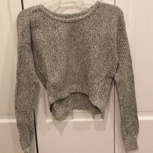 American Eagle Crop High-Low Sweater