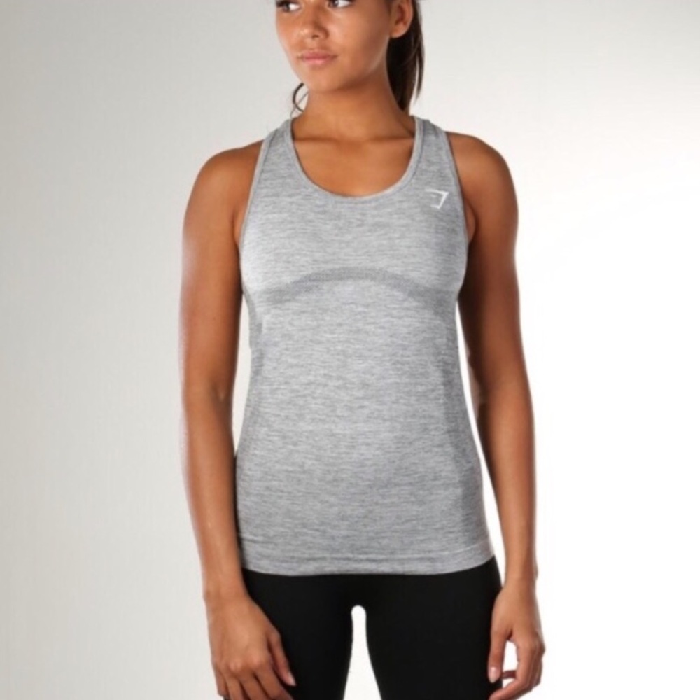 Gymshark seamless vest in light grey