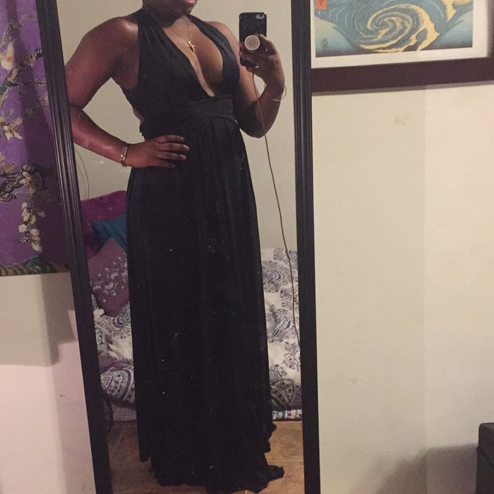 Black Floor Length Dress